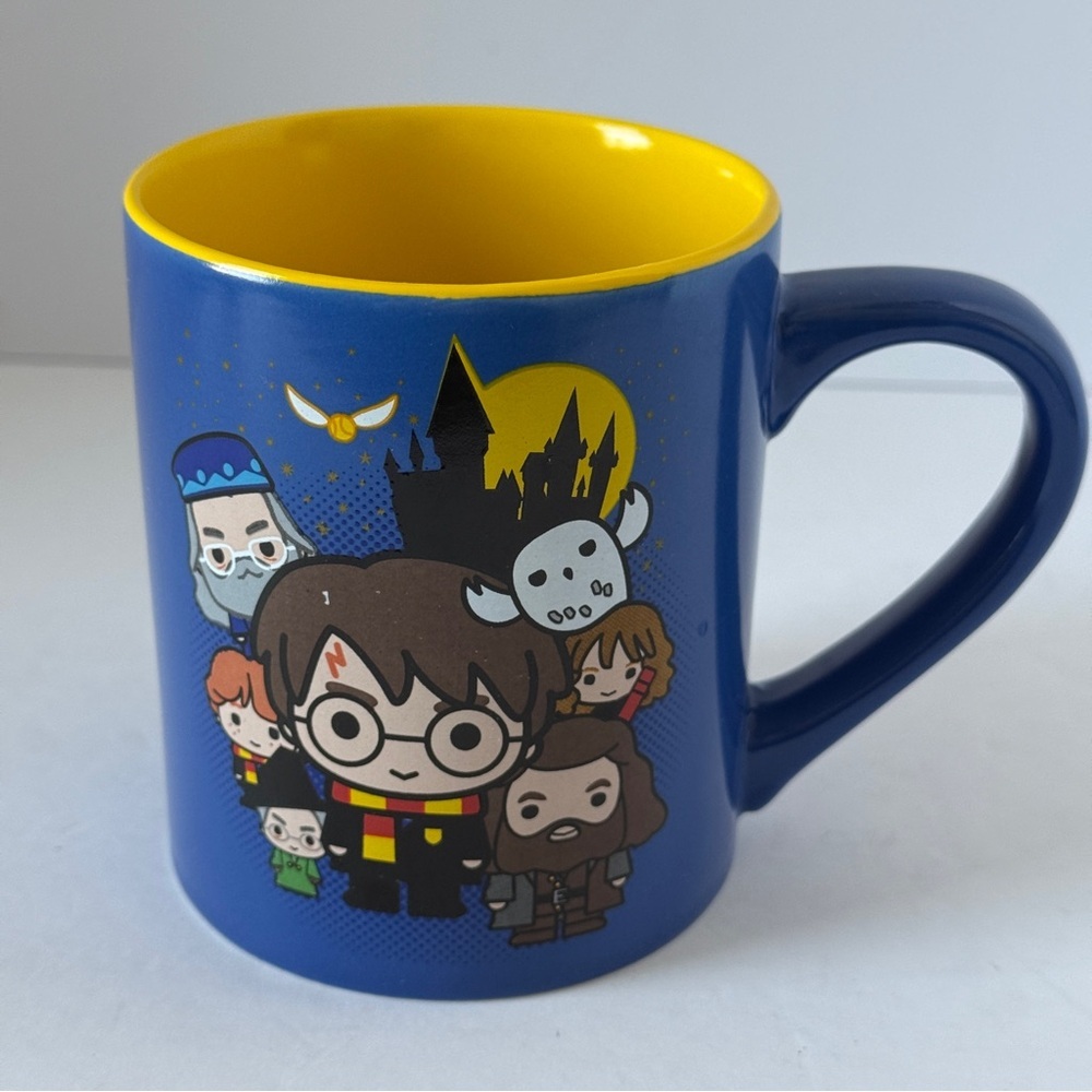 Harry Potter Chibi Cartoon Ceramic Coffee Tea Mug 14oz Blue